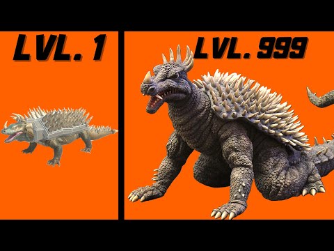 ANGUIRUS  ROOKIE vs BOSS LVL 1 vs LVL 999 IN DEATHRUN  ANIMAL REVOLT BATTLE SIMULATOR