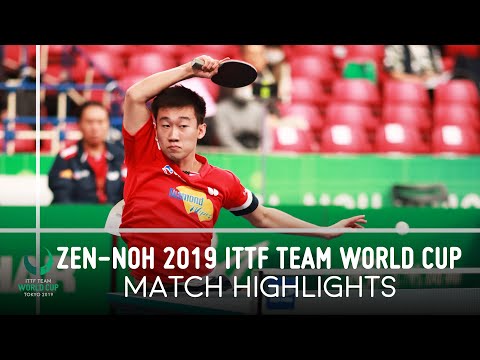 Liang Jingkun vs Zhang Kai | ZEN-NOH 2019 Team World Cup Highlights (1/4)