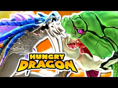 Hungry Dragon - POSEIDRAN VS. BIG MOMMA! - XL Dragons! (iPhone Gameplay Video)