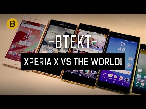 Sony Xperia X size comparison vs Xperia Z5, Z5 Compact, Z5 Premium, M5