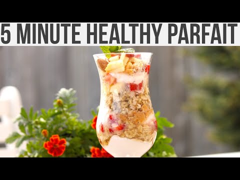 5 Minute Breakfast- Healthy Parfait Recipe- Oats Yogurt Breakfast Recipe