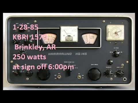 1-28-85 KBRI 1570 Brinkley Arkansas AM BCB RADIO DX