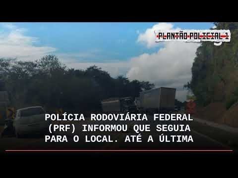 Colisão frontal entre caminhão e carro bloqueia BR-381 em Belo Oriente; sem previsão de liberaç