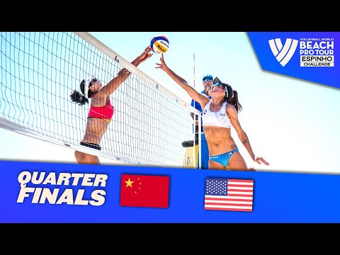 Xue/X. Y. Xia vs. Kraft/Stockman - Quarter Finals Highlights Espinho 2023 #BeachProTour