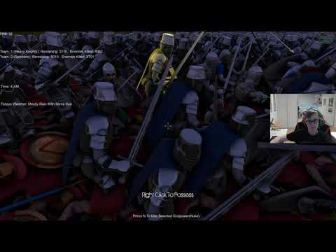 UEBS 10.000 Spartans, Romans and Archers vs 7.000 Heavy Knights, Footmen, Archers and Golden Knights