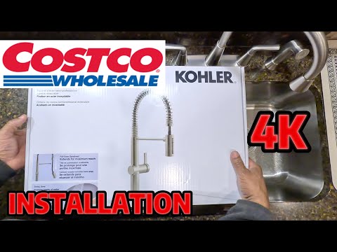 Kohler Semi Professional Kitchen Faucet Installation & Review