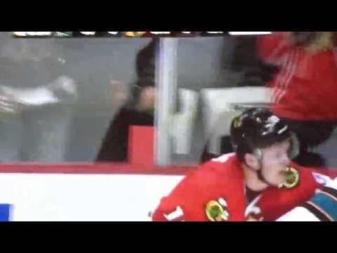 Joe Thorton vs Jonathan Toews fight Feb 2013 featuring Howa