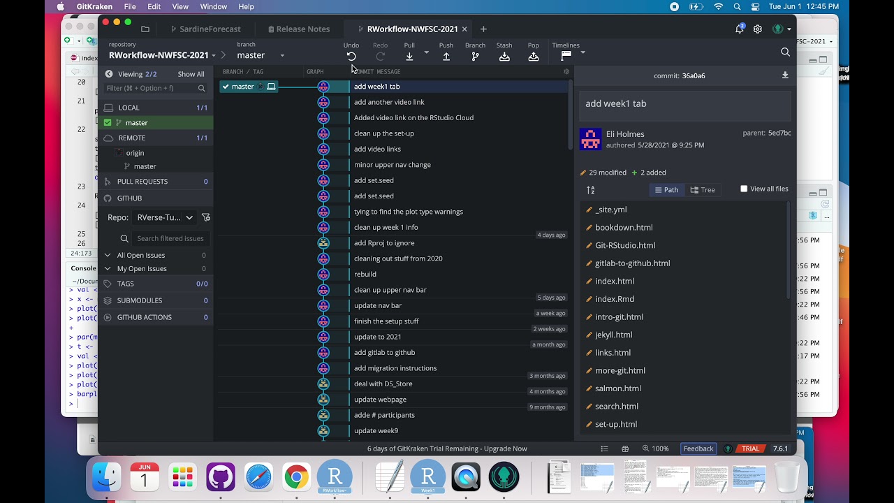 Open a repo on your computer using GitKraken