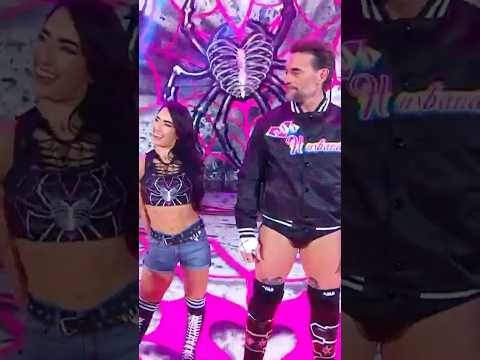 We still can’t believe AJ Lee and CM Punk are making their entrances together! 👏 #Wrestlepalooza