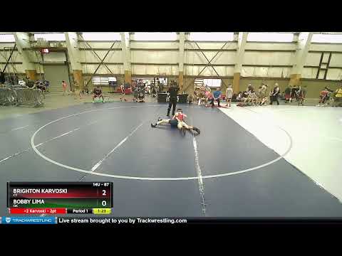 87 Lbs Champ. Round 1 - Brighton Karvoski, CT Vs Bobby Lima, OK 8f84