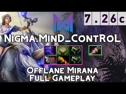 Mirana | Nigma.MinD_ContRoL | Offlane Mirana Full Gameplay | 7.26c Full Gameplay