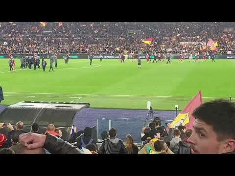AS Roma vs Leicester City FC 1-0 | Festa finale e Grazie Roma (05/05/2022)