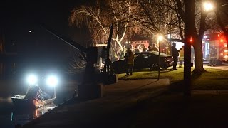 911 Call: Car in the Huron River in Franklin Flats