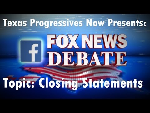Fox News GOP Debate by Topic: Closing Statements (8-6-15)