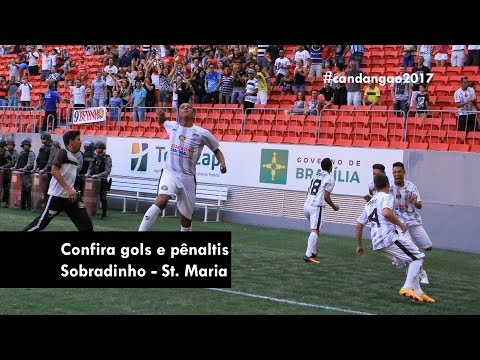 Sobradinho 1x0 Santa Maria - Gol e pênaltis - Candangão 2017