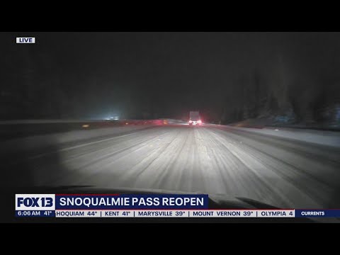 Snoqualmie Pass reopens