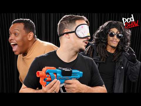 COBRA-CEGA VENDADO COM NERF – DILERA, REPÓRTER TOURETTE E VEGA – PCD SHOW