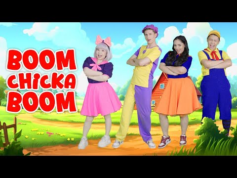 Boom Chicka Boom ♫ Action Songs Kids ♫ | Kids Funny Songs
