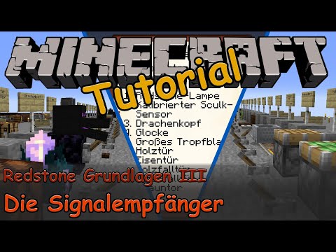 Redstone Signalempfänger - Redstone Grundlagen (Minecraft Tutorial #65)