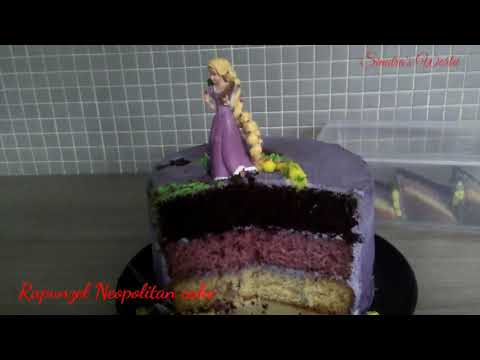 Rapunzel Neopolitan cake #sinatrasworld #cakes #birthdaycake #Goa #London #sinatrabakes