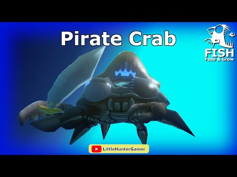 HOW TO UNLOCK First Mate acheivement Pirate Crab 10 Coins - Feed and Grow Fish - Ep7