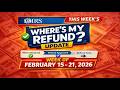 IRS Where S My Refund Weekly Update WMR Transcript Changes February 9 15 2025