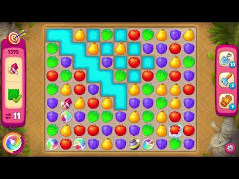 Gardenscapes Level 1395 Challenge Level Walkthrough ‘’Extra Boosters’’
