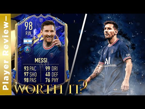 FRAUD LIST?! 98 Rated TOTY MESSI Player Review! FIFA 22