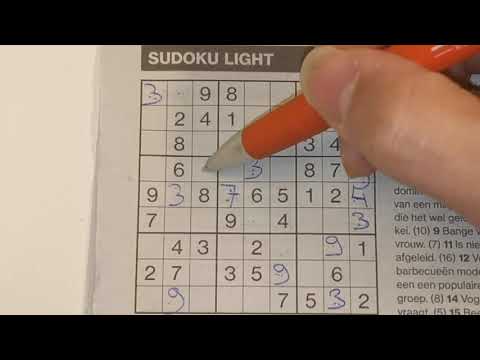 Gonna die of boredom. Not with these 2 sudokus. (#493) Light Sudoku puzzle. 03-27-2020 part 1 of 2