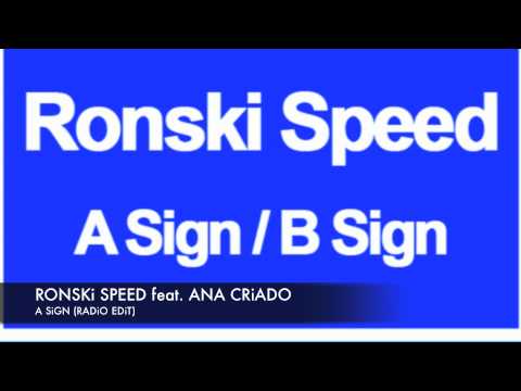 Ronski Speed feat. Ana Criado - A Sign