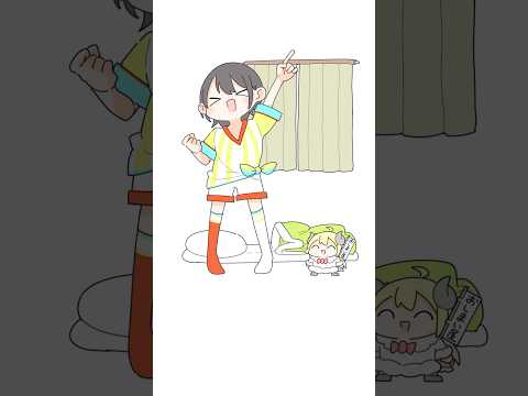 【手描きアニメ】あじまる屋さんとおしまい屋さん #shorts