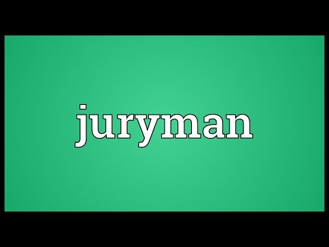 Juryman Meaning