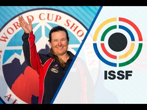 Interview with Kimberly Rhode (USA) - ISSF Shotgun World Cup 2014, Almaty (KAZ)