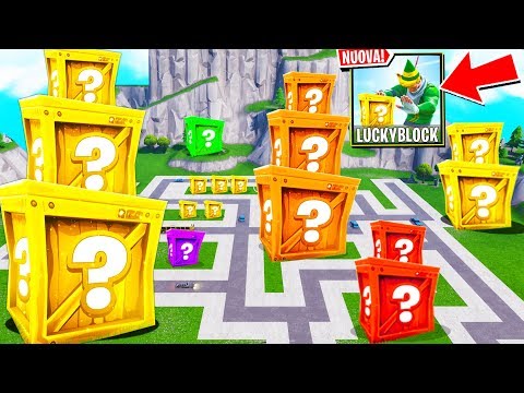 LA NUOVA CITTA DEI LUCKYBLOCK DI FORTNITE!! *CHALLENGE*
