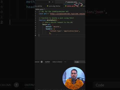 🚀 Fetch API DELETE Interview Question 🌐 #coding #codewithkg #javascript #codinginterview