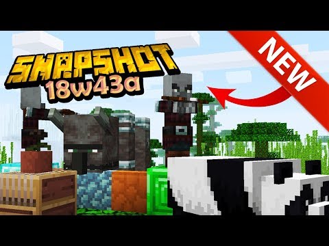 Snapshot 18w43a THE BEST OVERVIEW, Minecraft 1.14 Loom, Beast ,Pillagers, Crossbow, New Blocks