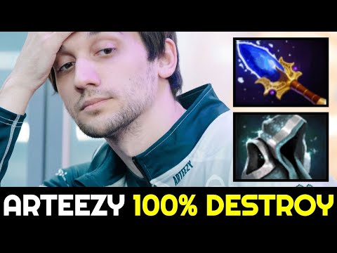 ARTEEZY 100% Destroy Enemies with First Item Scepter 7.32d Dota 2