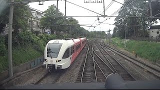 Groningen - Assen. Cab view, 2014.