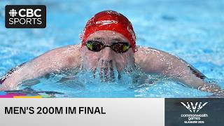Men's 200m individual medley final at Commonwealth Games in Glasgow