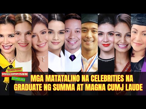 MATATALINO na CELEBRITY na Graduate ng Summa at Magna Cum Laude