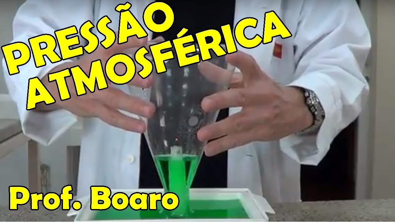 PRESSÃO ATMOSFÉRICA - EXPERIÊNCIA DE FÍSICA - Prof  Boaro