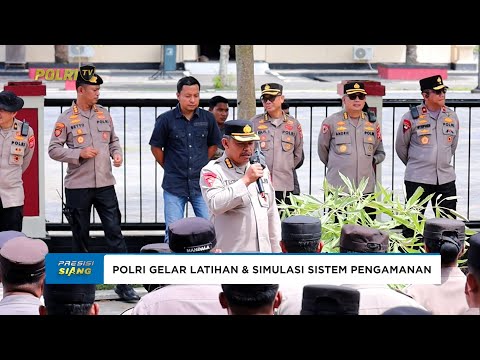 POLDA MALUT LAKSANAKAN LATIHAN DAN SIMULASI SISTEM PENGAMANAN MAKO DAN ALARM STELLING
