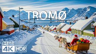 WINTER IN TROMSØ 4K ❄️ Northern Lights, Snowy Fjords & Cinematic Relaxation Film