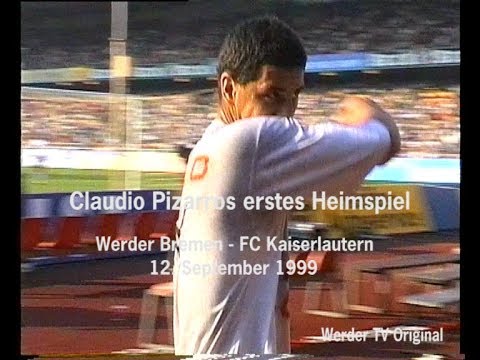 Claudio Pizarros erstes Heimspiel 1999*  Werder TV Hünniger 1999