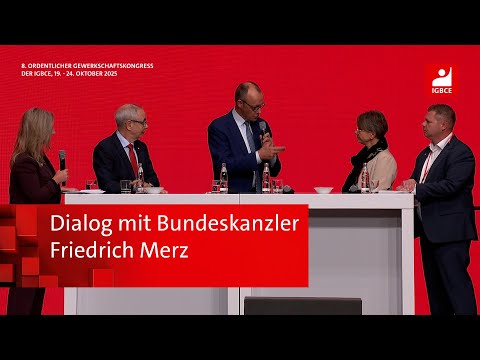 Dialog mit Friedrich Merz, Michael Vassiliadis & Betriebsratsvorsitzenden #igbce25 #bundeskanzler