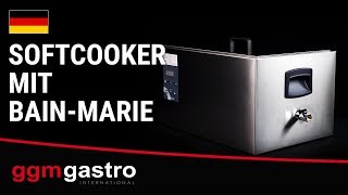 Cuiseur sous vide à bain-marie Professionnel - 29L - GN 1/1 - 1,7kW - avec robinet de vidange et couvercle