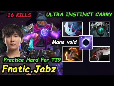 Fnatic Jabz - [Anti Mage] Ultra Instinct Carry Practice Hard For Ti9 Dota 2 7.22 Pro Gameplay