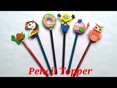 6 DIY Amazing & Cute Pencil Toppers/Easy Pen Decoration Ideas/Back to School Supplies