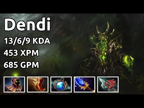 Dendi Pugna 13/6/9 K/D/A 453 XPM 685 GPM 143/13 LH/DN