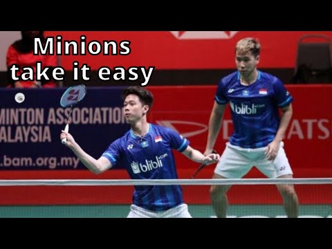 Minions carry Indonesia against Chinese Taipei - Badminton Trickshot 2021
